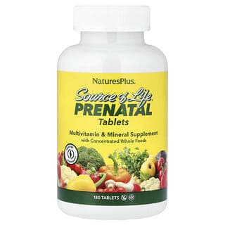NaturesPlus, Source of Life®,產前配方,180 片