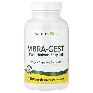 NaturesPlus, Vibra-Gest®,植物源酶,180 粒膠囊