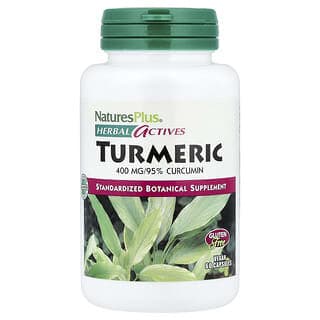 NaturesPlus, Herbal Actives,薑黃,400 毫克,60 粒膠囊