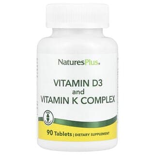 NaturesPlus, 維生素 D3 和維生素 K 復合物,90 片