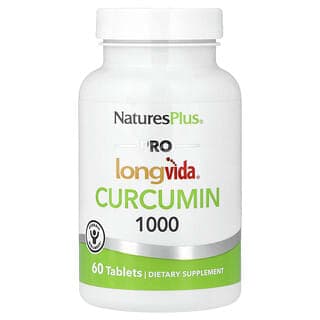 NaturesPlus, Pro Longvida 薑黃素 1000,1000 毫克,60 片