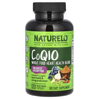 NATURELO, 輔酶 Q10,全食心臟健康混合物,120 粒素食膠囊