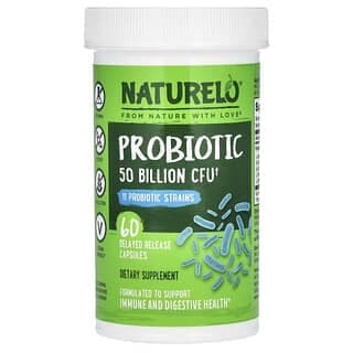 NATURELO, 益生菌,500 億 CFU,60 粒緩釋膠囊