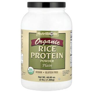 NutriBiotic, 有機大米蛋白質粉,原味,3 磅(1.36 千克)