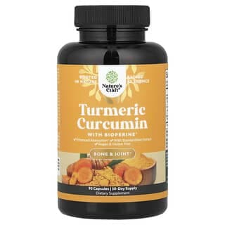 Nature's Craft, 含 BioPerine® 的薑黃,90 粒膠囊