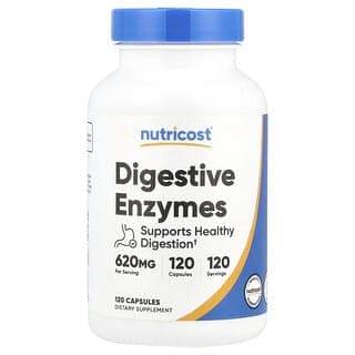 Nutricost, 消化酶,620 毫克,120 粒膠囊