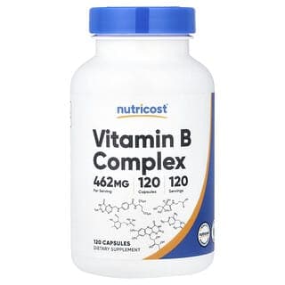 Nutricost, 維生素 B 複合物,120 粒膠囊