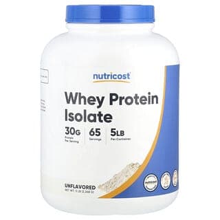 Nutricost, 分離乳清蛋白,原味,5 磅(2,268 克)