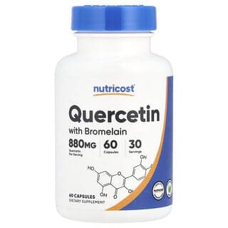 Nutricost, 五羥黃酮與菠蘿蛋白酶,60 粒膠囊
