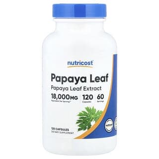 Nutricost, 木瓜葉,120 粒膠囊(每粒膠囊 600 毫克)