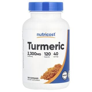 Nutricost, 薑黃,2300 毫克,120 粒膠囊(每粒膠囊 766 毫克)