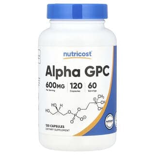 Nutricost, α-GPC,600 毫克,120 粒膠囊(每粒膠囊 300 毫克)