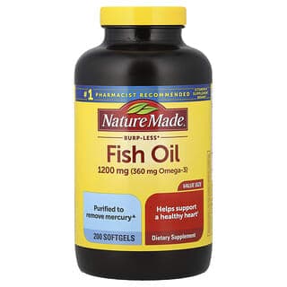 Nature Made, 魚油,1200 毫克,200 粒軟凝膠