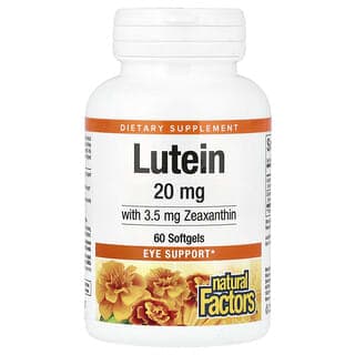 Natural Factors, 葉黃素,20 毫克,60 粒軟膠囊