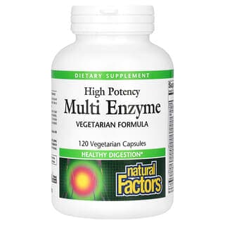 Natural Factors, 優效多酶,120 粒素食膠囊