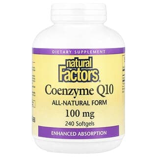 Natural Factors, 輔酶Q10,100毫克,240粒軟膠囊