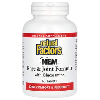 Natural Factors, NEM,含殼糖胺膝關節配方,60 片