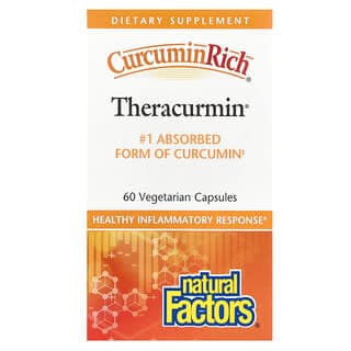 Natural Factors, Curcuminrich®,Theracurmin®,30 毫克,60 粒素食膠囊
