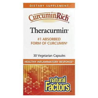 Natural Factors, CurcuminRich,Theracurmin,30 毫克,30 粒素食膠囊