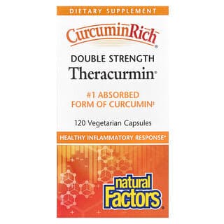 Natural Factors, CurcuminRich®,雙倍功效 Theracurmin®,60 毫克,120 粒素食膠囊