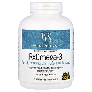 Natural Factors, WomenSense®,RxOmega-3,120 Enteripure™ 軟膠囊