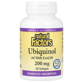 Natural Factors, 泛醇,200 毫克,30 粒軟凝膠