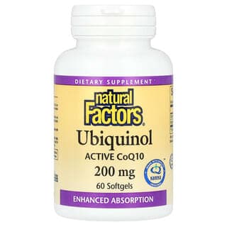 Natural Factors, 泛醇,200 毫克,60 粒軟凝膠