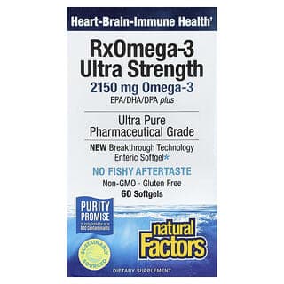 Natural Factors, RxOmega-3,60 粒軟膠囊(每粒軟膠囊 1,570 毫克)
