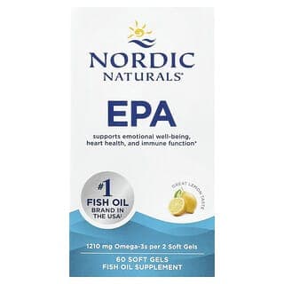 Nordic Naturals, EPA,檸檬味,60 粒軟膠囊