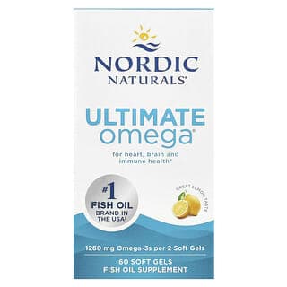 Nordic Naturals, Ultimate Omega,檸檬味,60 粒軟膠囊(每粒軟膠囊 640 毫克)