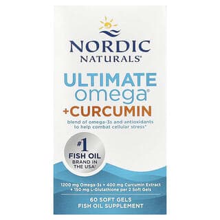 Nordic Naturals, Ultimate Omega + 薑黃素,60 粒軟膠囊