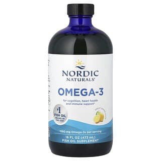 Nordic Naturals, Omega-3 脂肪酸,檸檬味,1560 毫克,16 液量盎司(473 毫升)