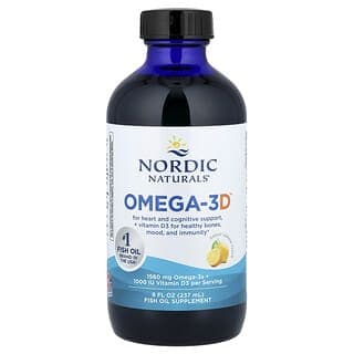 Nordic Naturals, Omega-3D,檸檬,8 液量盎司(237 毫升)