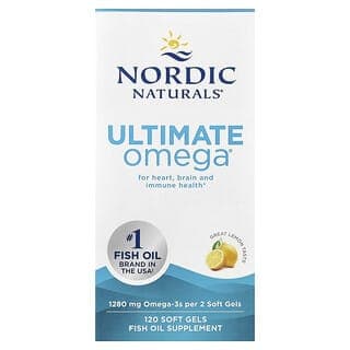 Nordic Naturals, Ultimate Omega,檸檬味,1280 毫克,120 粒軟膠囊(每粒軟膠囊 640 毫克)