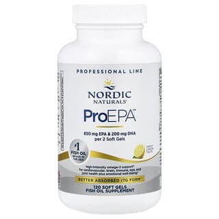 Nordic Naturals, ProEPA™ 魚油軟膠囊,檸檬味,120 粒