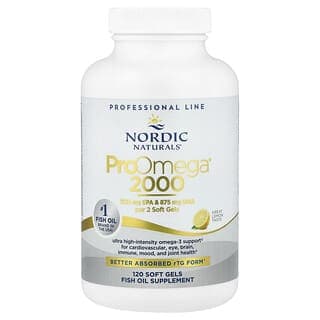 Nordic Naturals, ProOmega® 2000,檸檬味,120 粒軟膠囊(每粒軟膠囊 1,075 毫克)