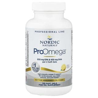 Nordic Naturals, ProOmega® 軟膠囊,檸檬味,120 粒(每粒 640 毫克)