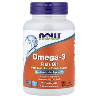 NOW Foods, Omega-3 魚油,90 粒軟膠囊