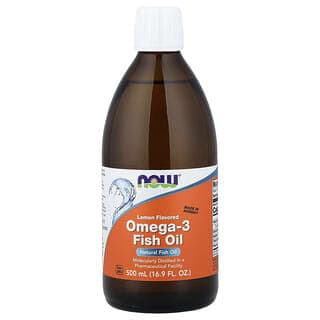NOW Foods, 歐米伽-3 魚油,檸檬味,16.9 液量盎司(500 毫升)