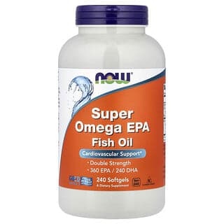 NOW Foods, 超級 Omega EPA 魚油,240 粒軟膠囊(每粒軟膠囊 1000 毫克)