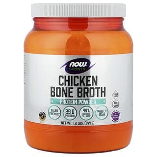NOW Foods, 運動,雞骨湯蛋白質粉,1.2 磅(544 克)