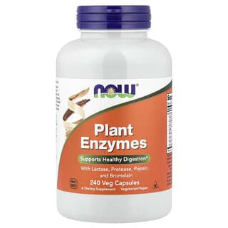 NOW Foods, 植物酶,240粒植物膠囊