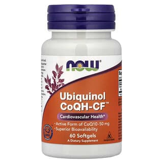 NOW Foods, Ubiquinol CoQH-CF™,50 毫克,60 粒軟膠囊