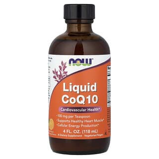 NOW Foods, 液體輔酶 Q10,橙味,4 液量盎司(118 毫升)