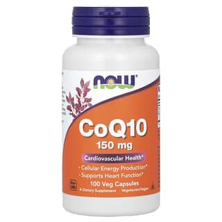 NOW Foods, 輔酶 Q10,150 毫克,100 粒素食膠囊
