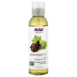 NOW Foods, Solutions,葡萄籽油,4 液量盎司(118 毫升)