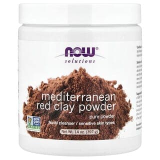NOW Foods, Solutions,地中海紅粘土粉,14 盎司(397 克)