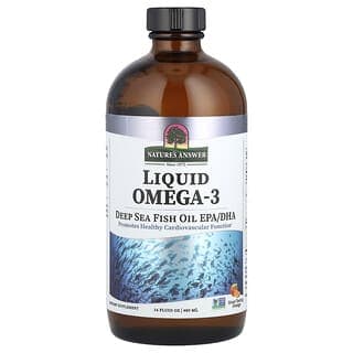 Nature's Answer, 液體歐米伽-3 脂肪酸,深海魚油 EPA/DHA,橙味,16 液量盎司(480 毫升)