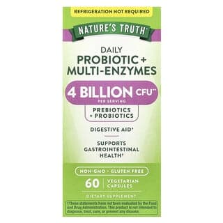 Nature's Truth, 日常益生菌 + 多酶,60 粒素食膠囊