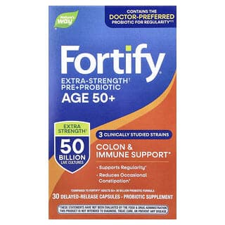 然萃維, Fortify®,特強型益生菌,50 歲以上成年人,500 億,30 粒緩釋膠囊